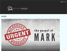 Tablet Screenshot of centraliachurch.com